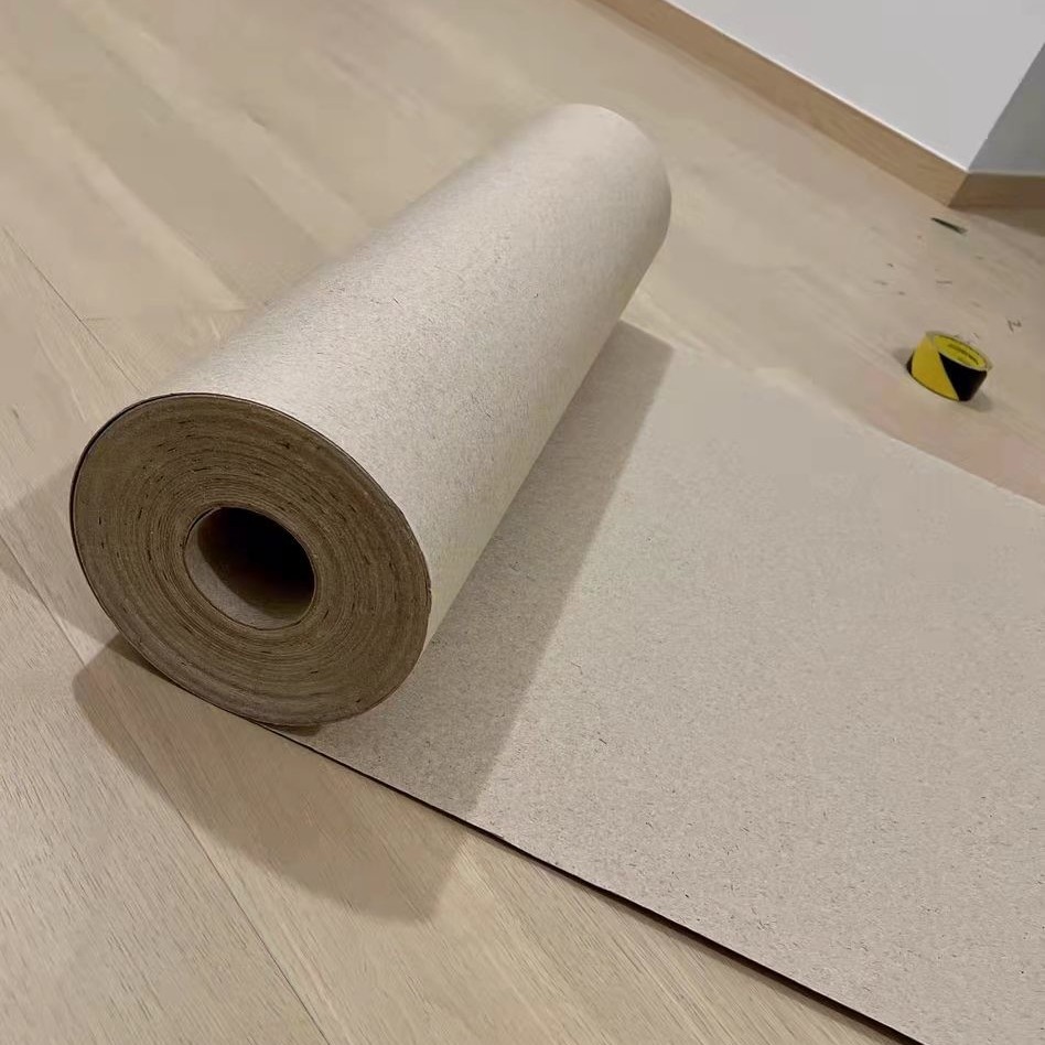 Building Company Project Floor Protection Paper , Building Floor Covering Roll