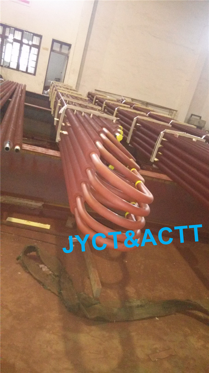 Spiral U Bend Low Finned Tubes High Frequency Welding For Heat Exchanger