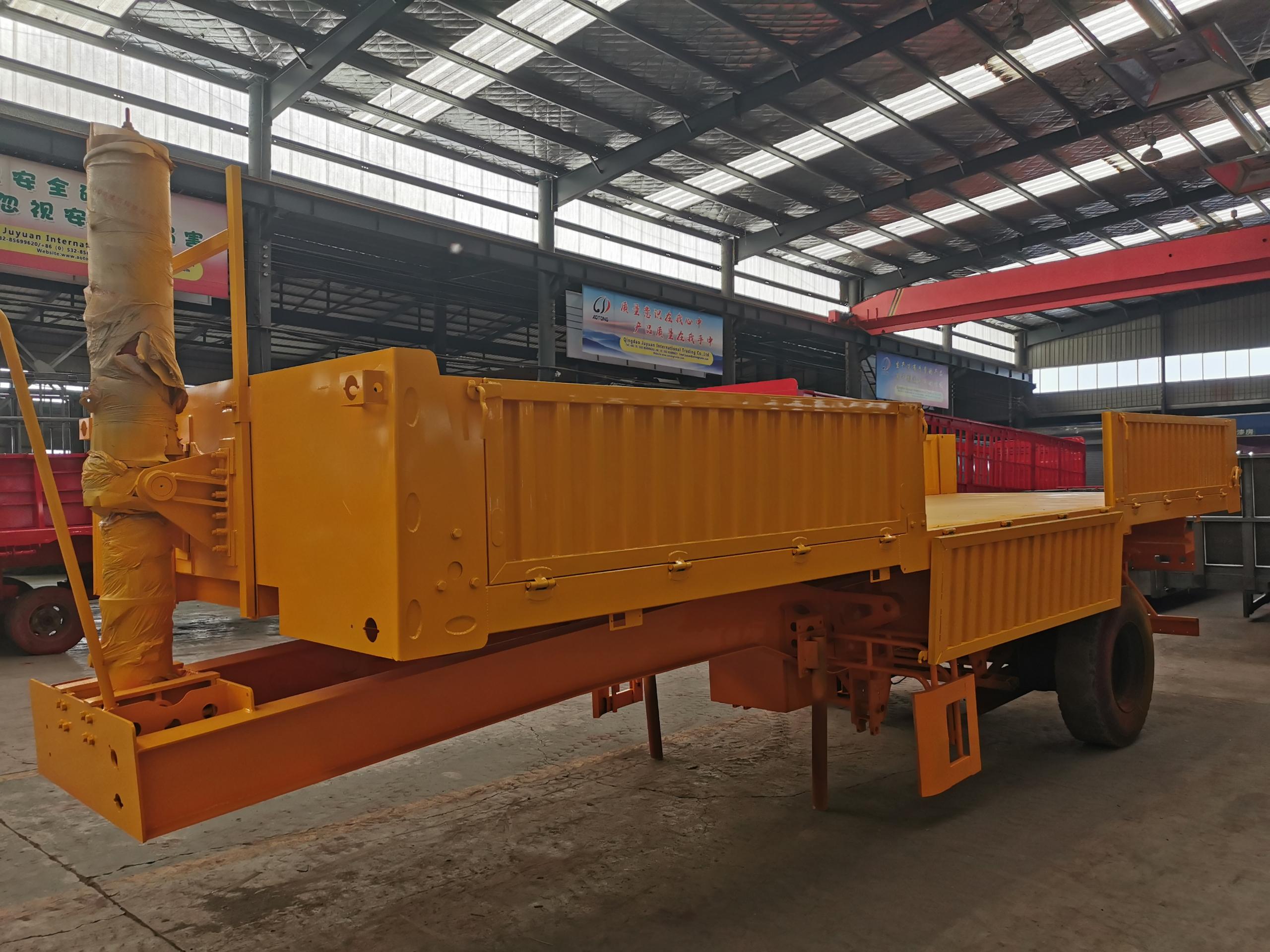 60T Rear Dump Trailer 3 Axle Hydraulic Cylinder Ending Tipper Semi-Trailer with Materials