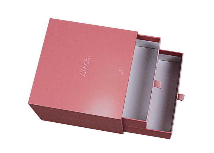 Art Paper Packaging Box With Ribbon Rigid Packaging Box With Matt Lamination