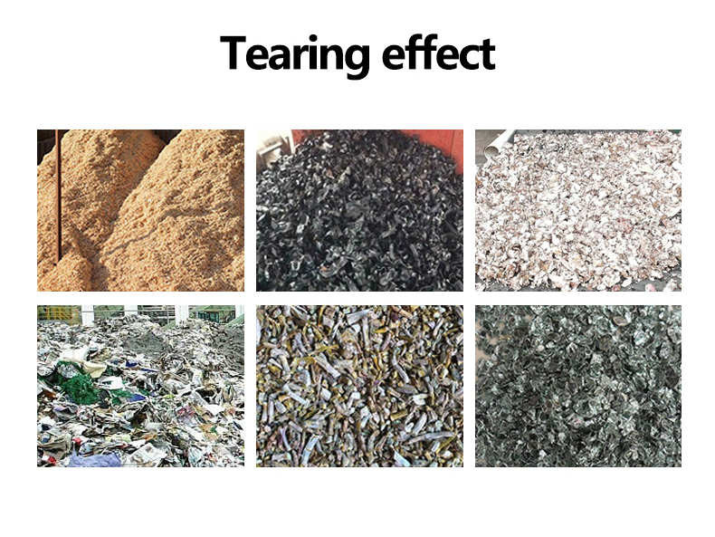 Waste Tire Shredder Machine Bucket Plastic Double Shaft Shredder Machine