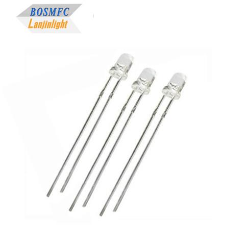 Anti Static 3mm Through Hole LED Diode 20mA water clear lens for Outdoor