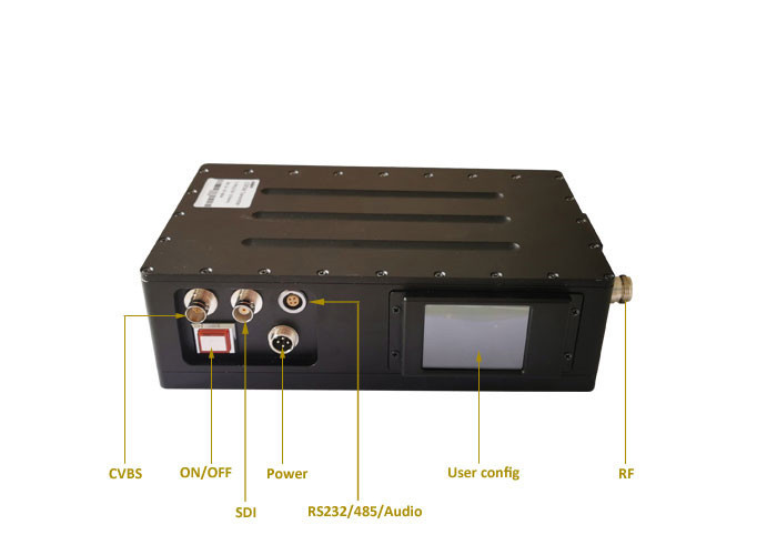 Lightweight 100km HD UAV Video Link 5 Watt COFDM Wireless Image Transmission Long Range