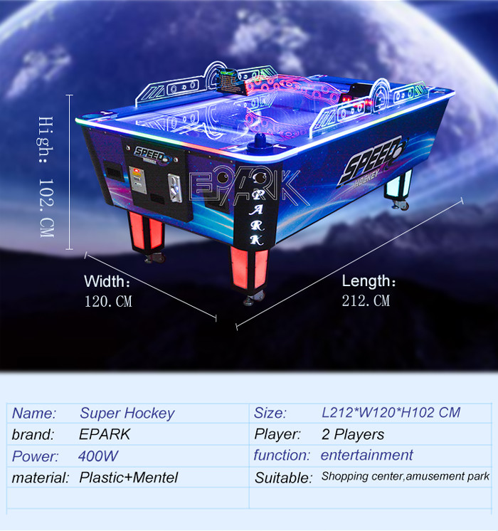 Indoor Amusement Arcade Game machine Coin Operated Luxury Hockey Table for kid/adult