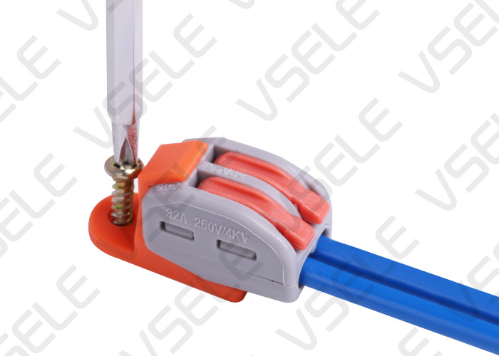 PC Wire Junction Connector / Connector Carrier Orange Color 10*22.7*16.4mm