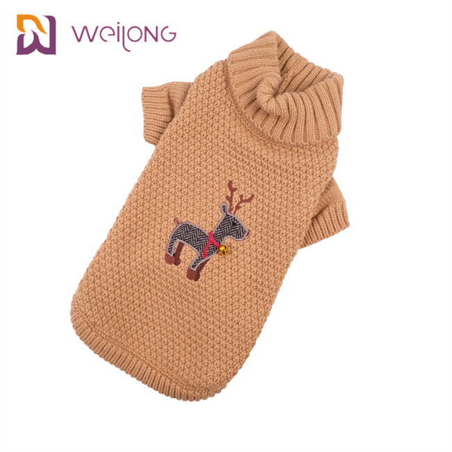 Fleece Dog Hoodie Sweater Thermal With Hat Knitted Dog Jerseys Jumpers