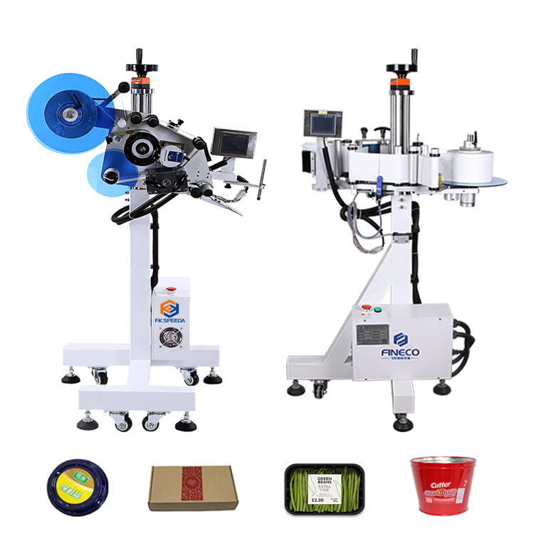 FK835 Wood Packaging Material Flat Surface Feeder Labeler Assembly Line Labeling Machine