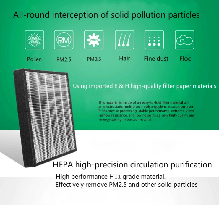 2023 Hot Selling Air Purifier H13 True HEPA Filter 7 Stages HEPA Air Cleaner Large Room Home Smart Tuya WIFI Air Purifier