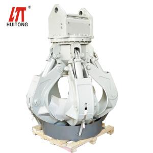  5-9 Ton Excavator Compatible Huitong Orange Peel Grab Ideal for Scrap / Waste Handling Customized and CE Approved Manufactures