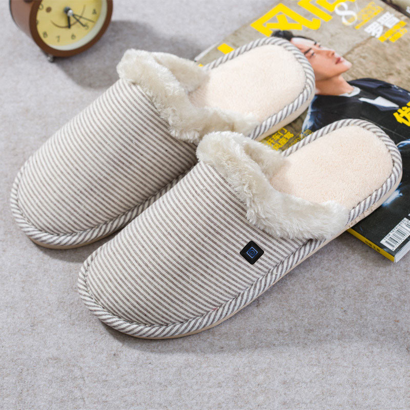 Feet Warmer Electric Heated Slippers Graphene Film USB Charging