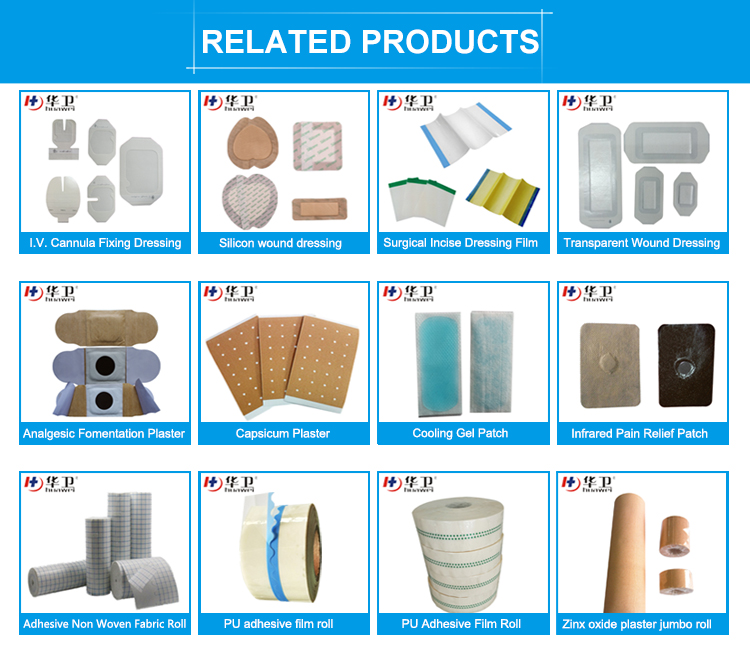 high absorbent Quick Wound Healing bedsore silicone adhesive wound bandage