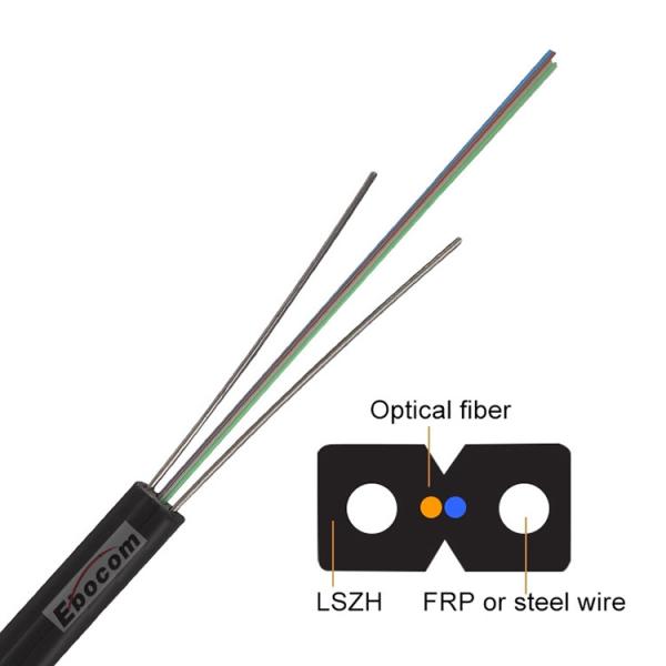 Outdoor Optical Fiber Drop Cable 1/2/4 Cores GJYXFCH 8 FTTH Self-Support Indoor