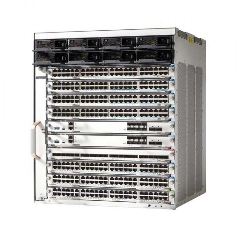 Stock C9410R 9400 Series 10 Slot Chassis Network Access Switches Private Mold