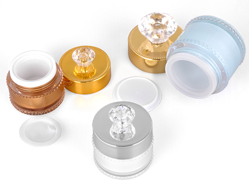 Cosmetic Cream Jar Packaging Luxury 10g 20g 30g Blue Acrylic Cream Jar