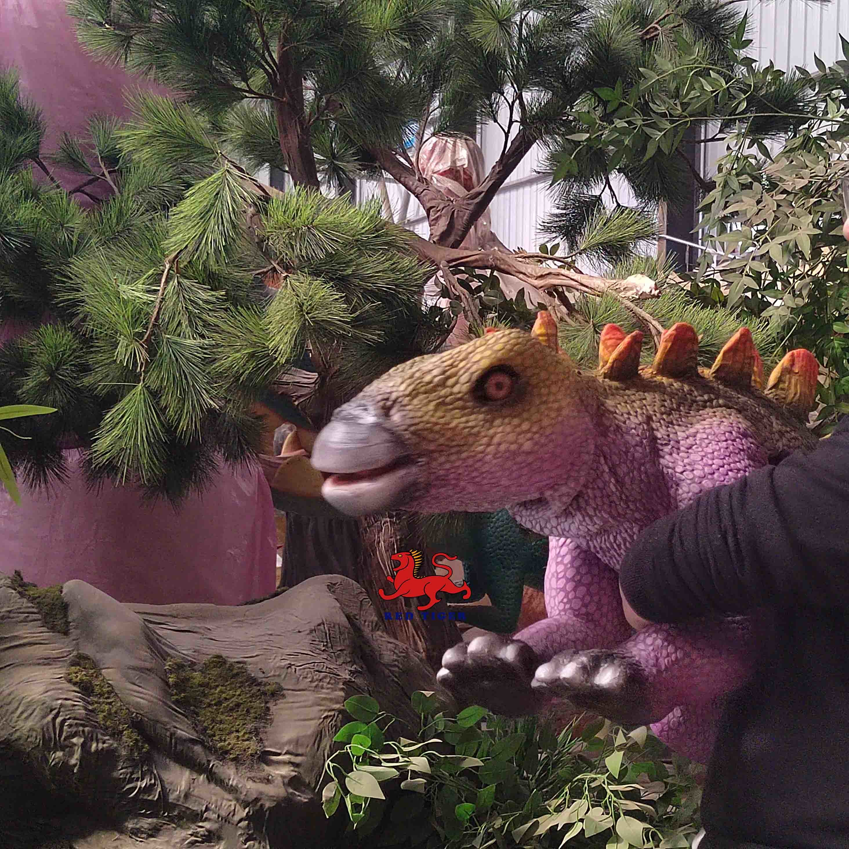Amusement Activities Robotic Rubber Realistic Hand Robot Dinosaur Puppet Baby Dino Animatronic