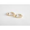 Buy cheap Minimalist European Fashion Jewellery 18K Gold Circle Hoop Earrings Silver 925 from wholesalers