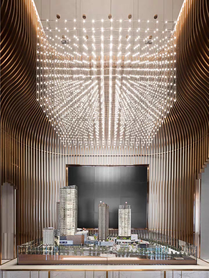 Modern Large Luxury LED Chandeliers Indoor Hotel Decoration Chandelier Lighting(WH-NC-81)
