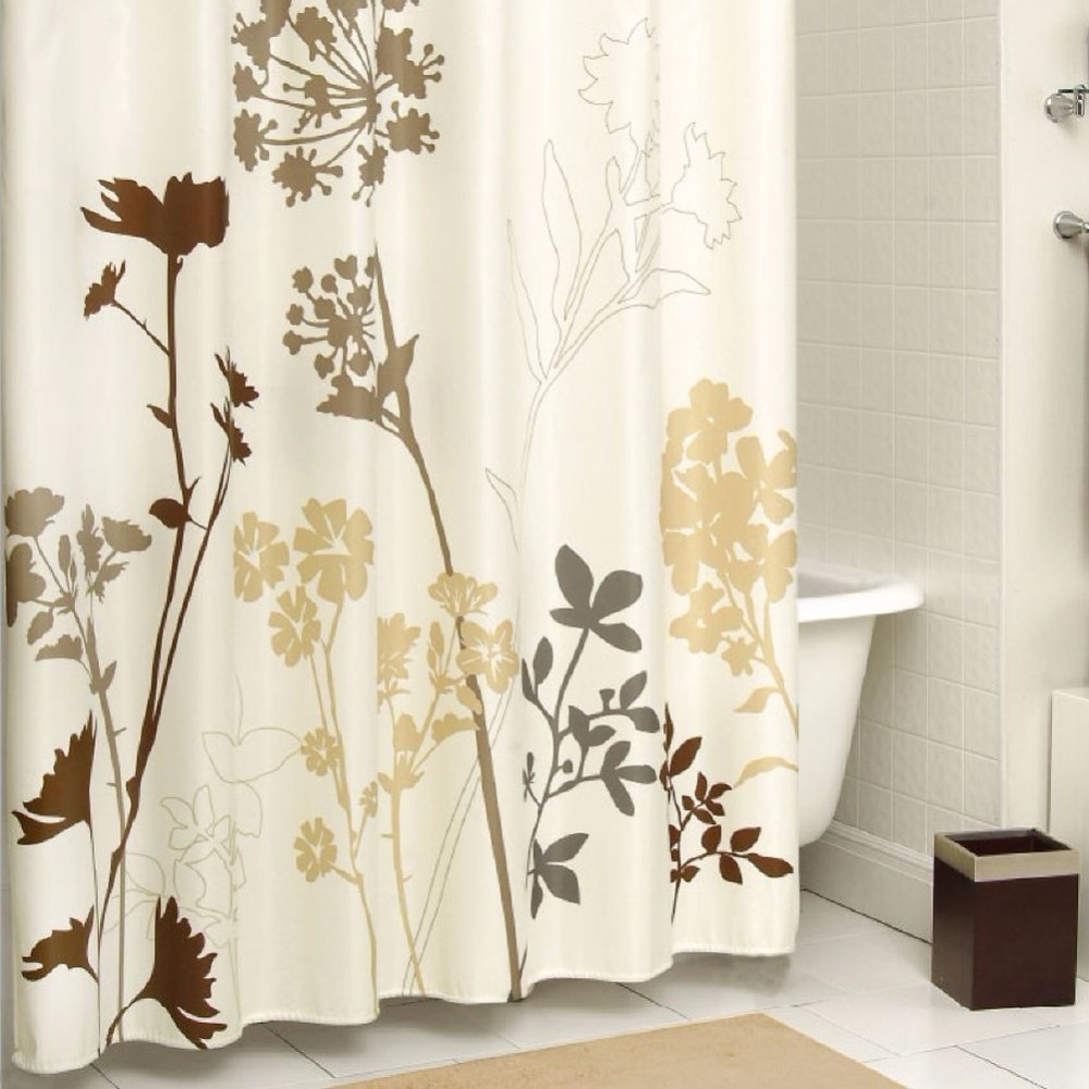 Eco Friendly PEVA Stylish Waterproof Shower Curtain Custom Printing Acceptable