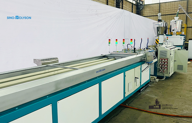HSJZ-65/132 4 Cavity PVC Electric Conduit Pipe Making Machine 100-200kg/H