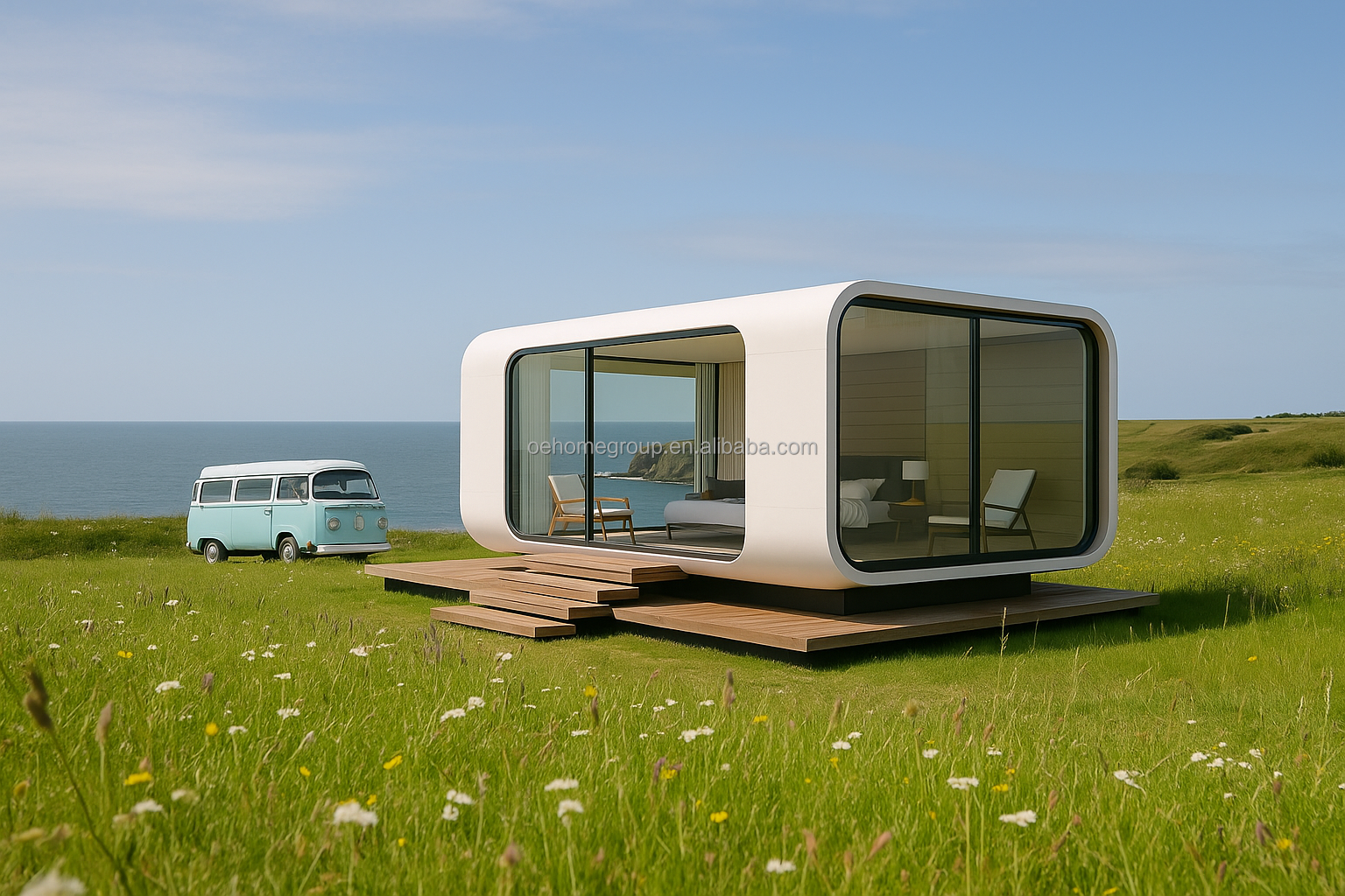 Soundproof OEM ODM Modular Private Office Pods Outdoor Capsule For Exterior Garden Backyard
