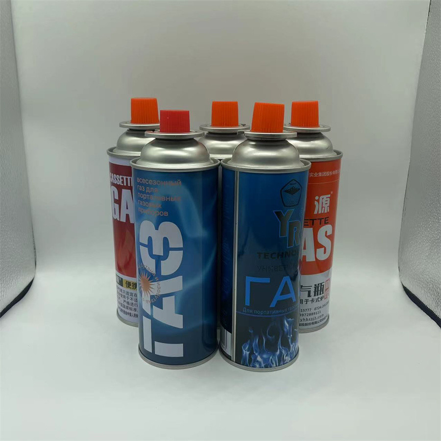 Outdoor Activities Butane Gas Canister with Straight Wall Tinplate