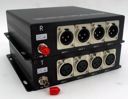 4 CH XLR Balance Audio To Fiber Optic Converter,Banlanced audio over fiber