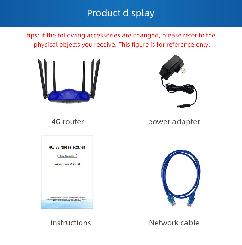 5dBi Antennas 5G 1200Mbps WiFi Router 802.11 5GHz Sim Card Router