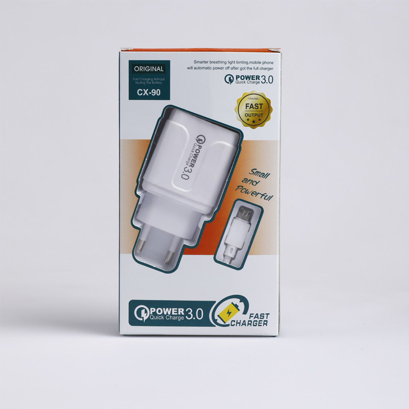 EU US Plug USB Charging Kit With Lightning Type C Micro Data Cable