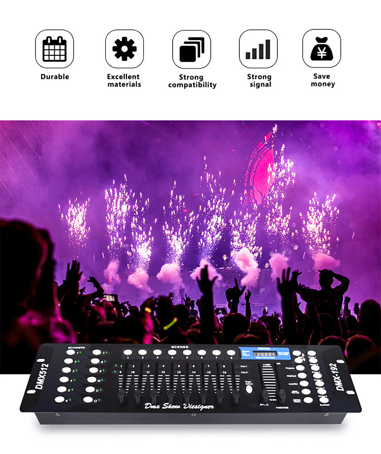 Dmx512 Console Stage Spark Machine 192ch Electric Sparkler Machine Programmable For Bars