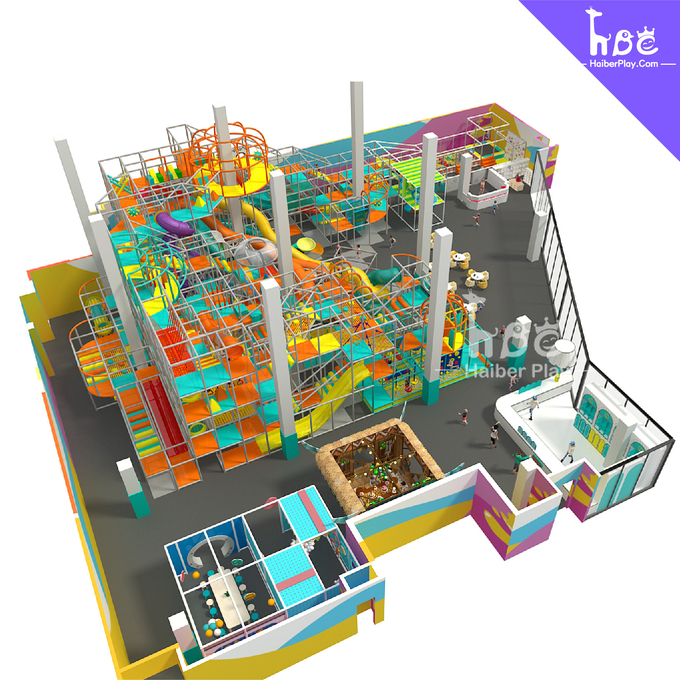 Innovative Interactive Indoor Trampoline Park Equipment High Funny