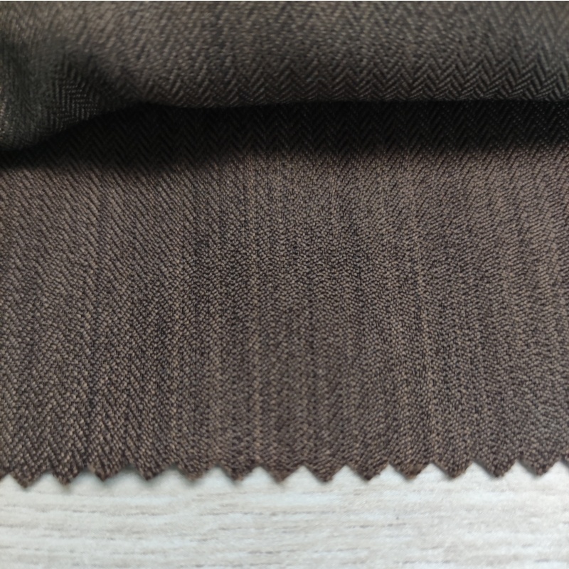 123gsm Solid Dye GRS Standard 100% RPET 170D Herringbone Fabric for Recycled Garments