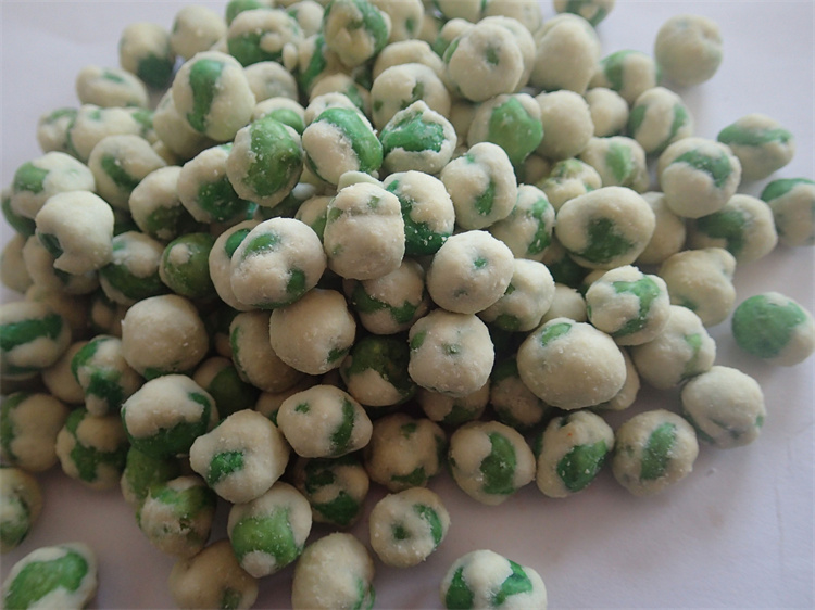 Appetising Color Wasabi Green Beans Aroma Oncoming Coated Green Beans