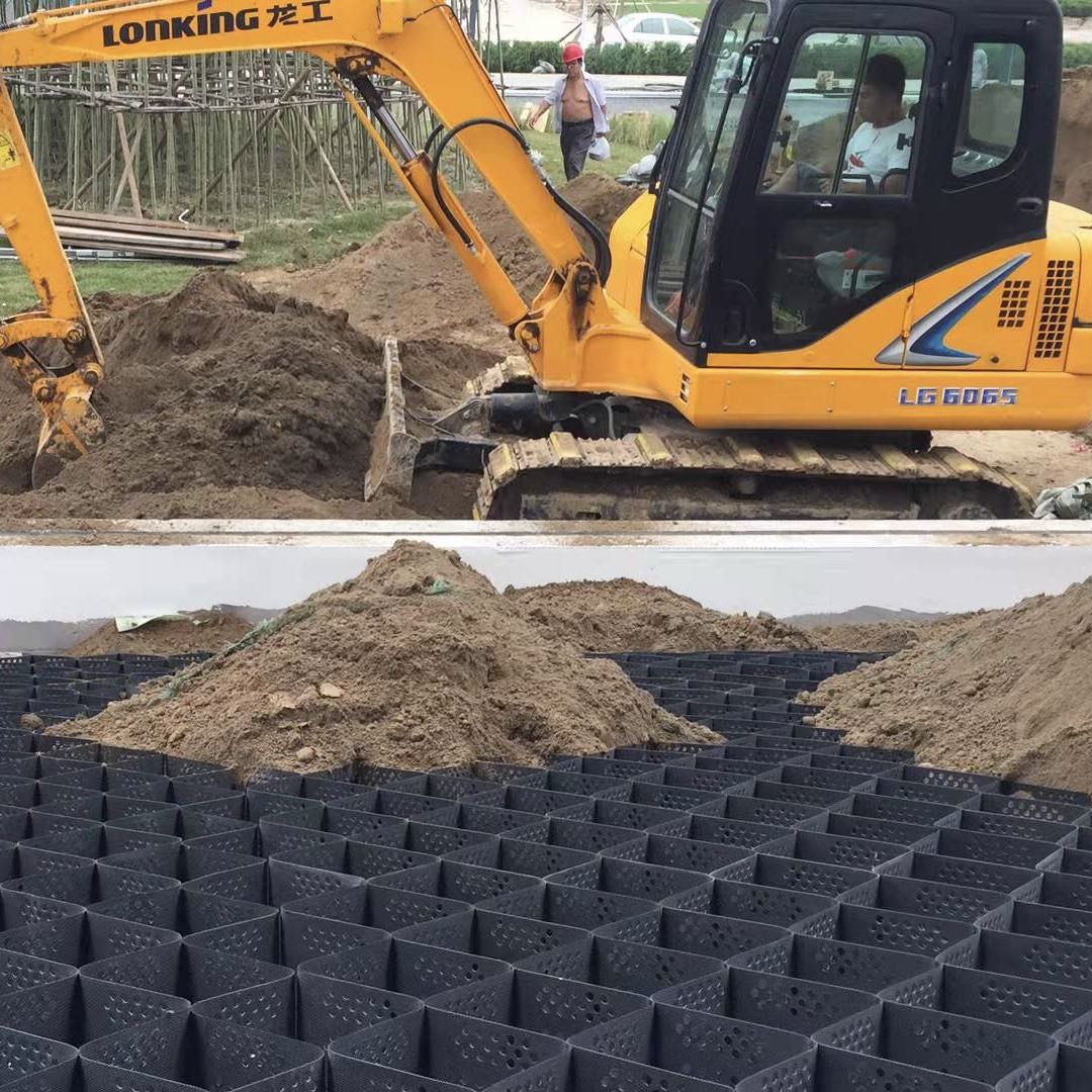 CE ISO14001 ISO9001 Certified HDPE Geocell for Honeycomb Load Support of Road-Surface