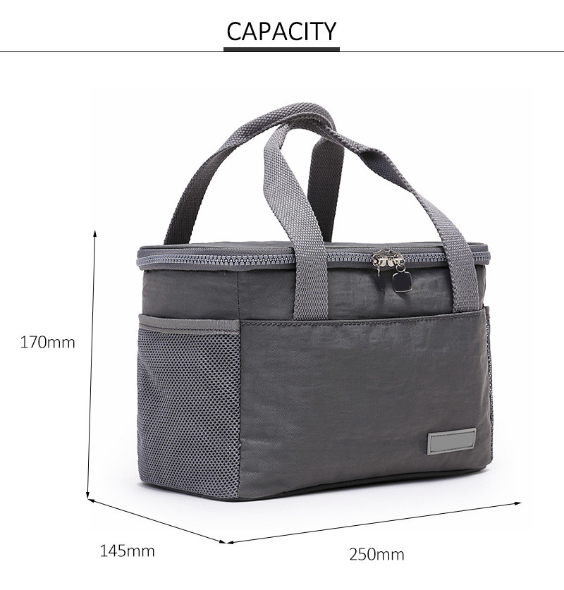 Eco Friendly Waterproof Nylon Insulated Lunch Tote Bag