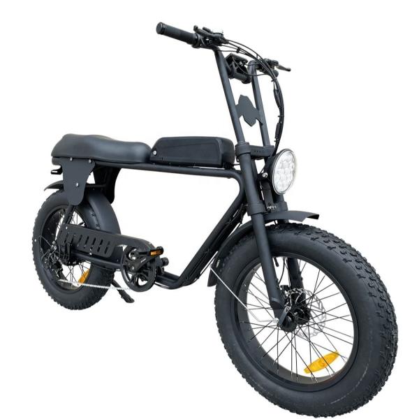 Fat Tire 73 Electric City Bike Front Suspension 48V 500W 750W Electric Bicycle