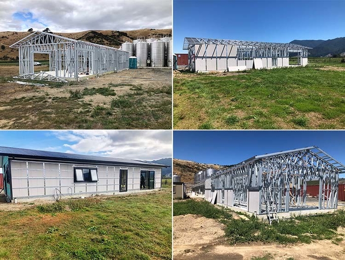 New Zealand Standard Light Steel Frame Prefab Wooden Home Beach Bungalows Office