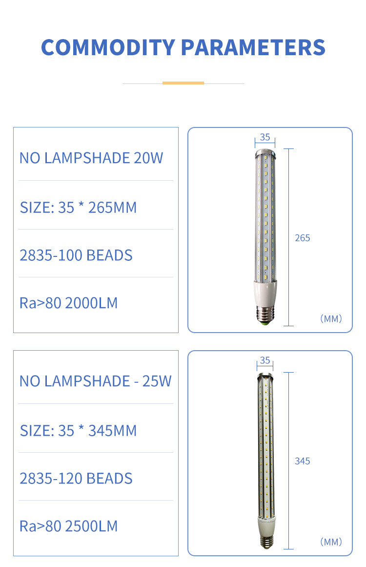 20W Hot Pot Shop LED Corn Lamp 12 Light Emitting Surfaces 2835 Beads