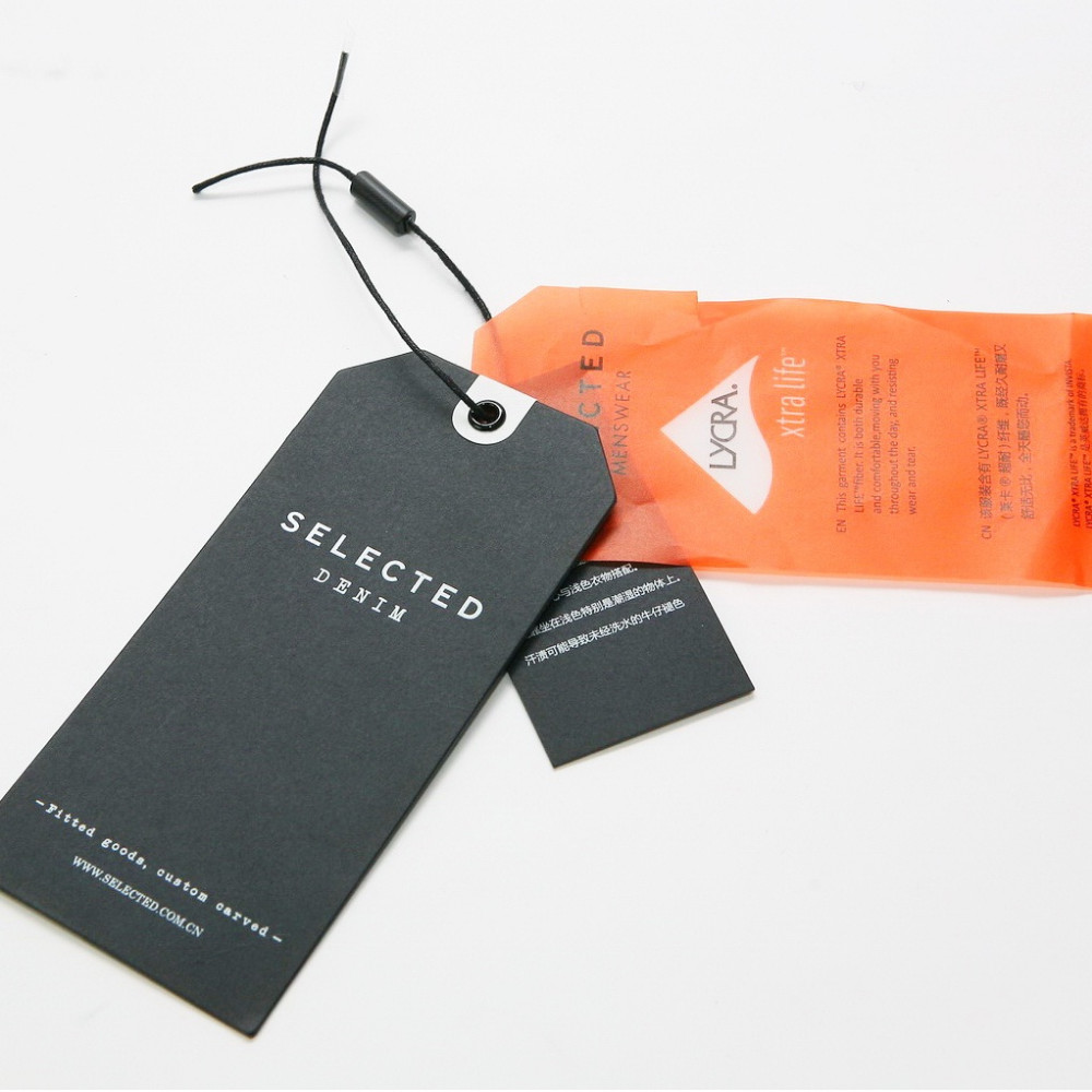 Custom paper hang tags, garment tags, jacket tags,custom logo printed paper hang tags swing tags