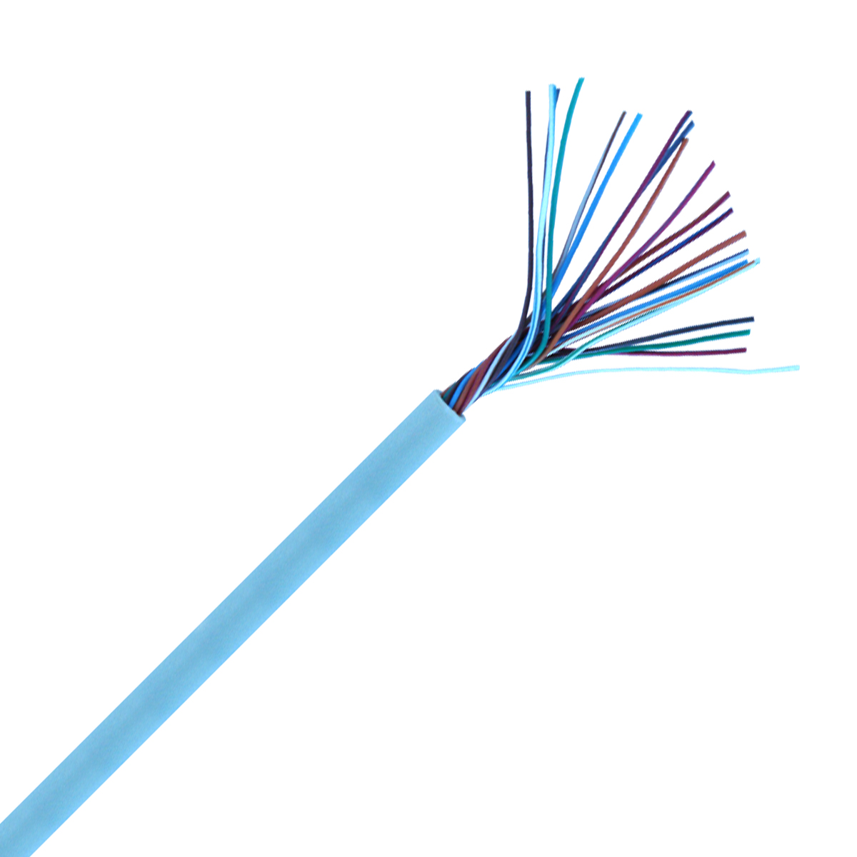 LSF Insulation Shielded CCAM Conductor 6x0.22mm2 CPR Eca Security Cable with PVC Jacket