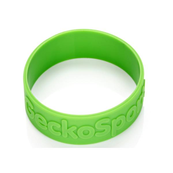 Quality Raised Lettering Low Relief Embossed 1 Inch Custom Silicone Rubber Wristbands for sale