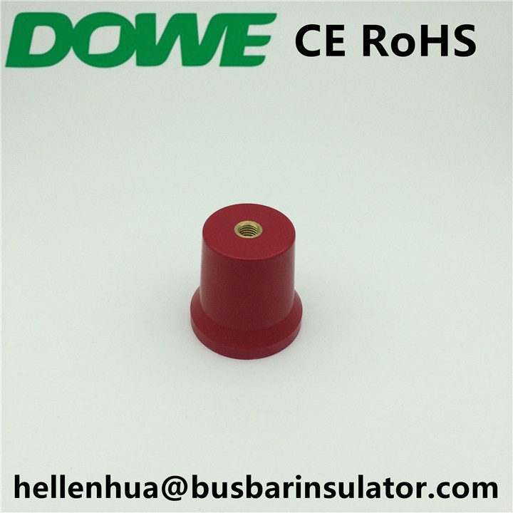 hot sale conical busbar support M10x60mm red colour used for green car