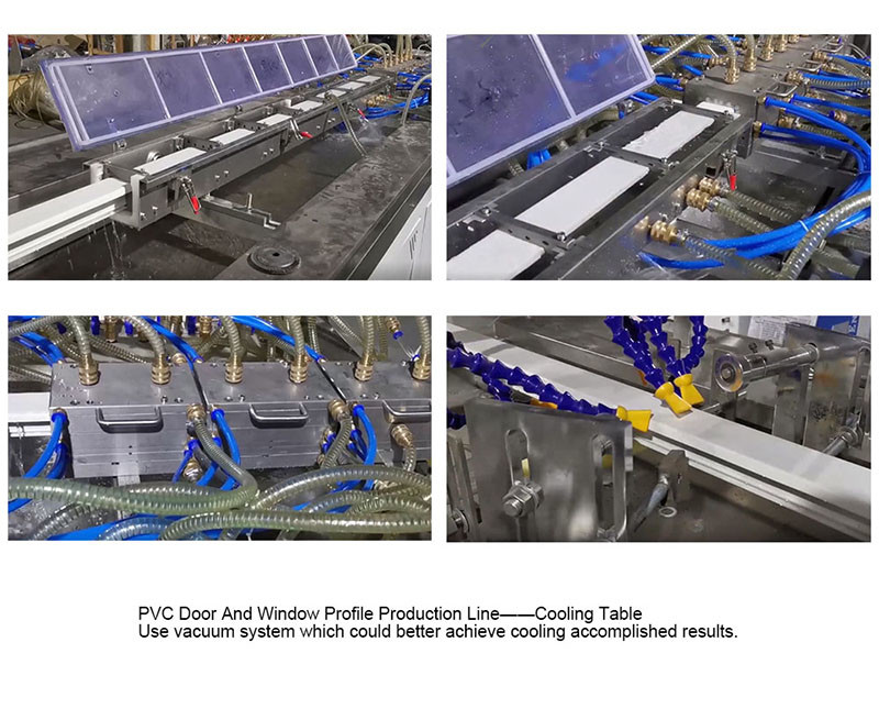 UPVC Wpc PVC Profile Extrusion Line Making Machine For Window And Door
