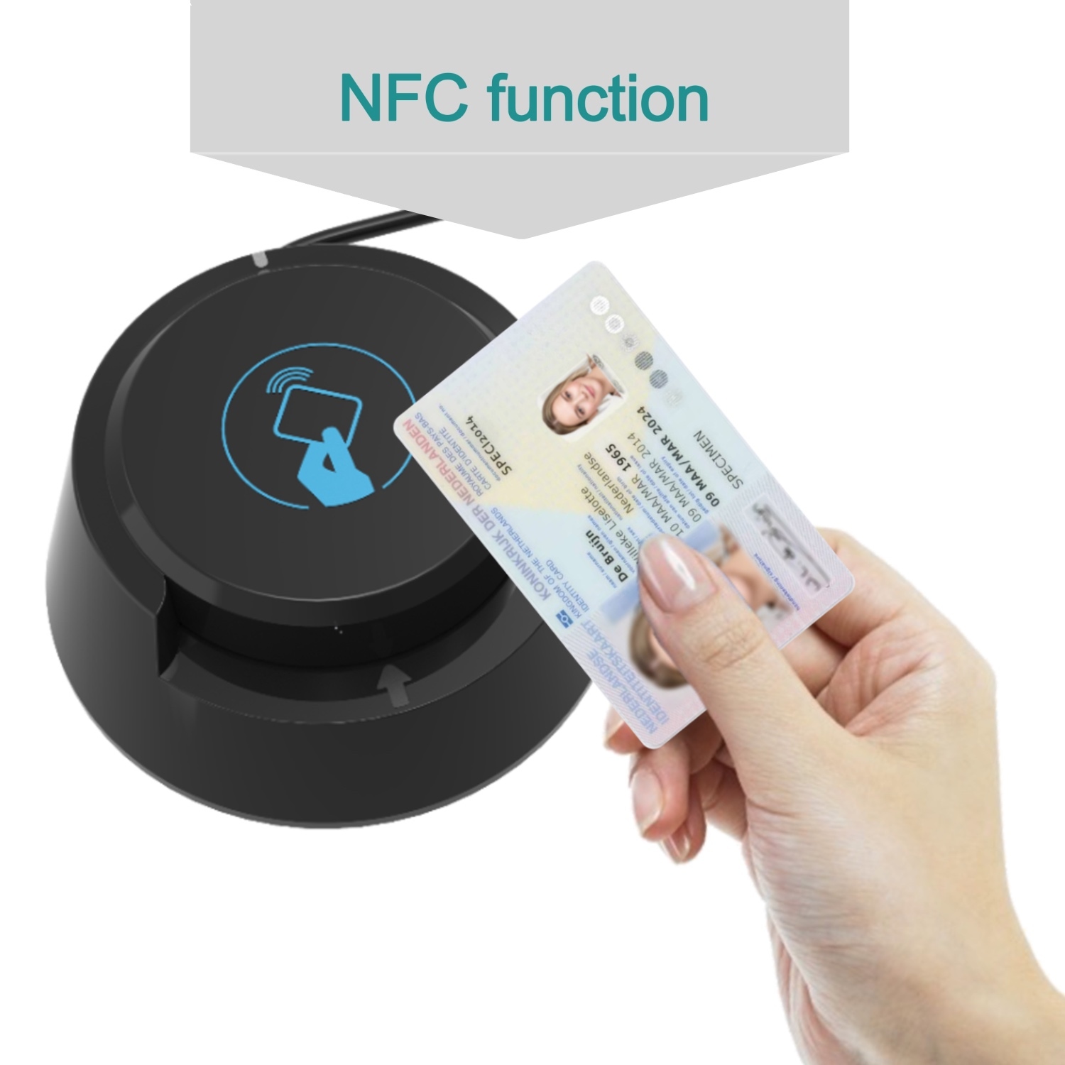  USB Interface 13.56Mhz ISO14443A Desktop NFC Reader Manufactures