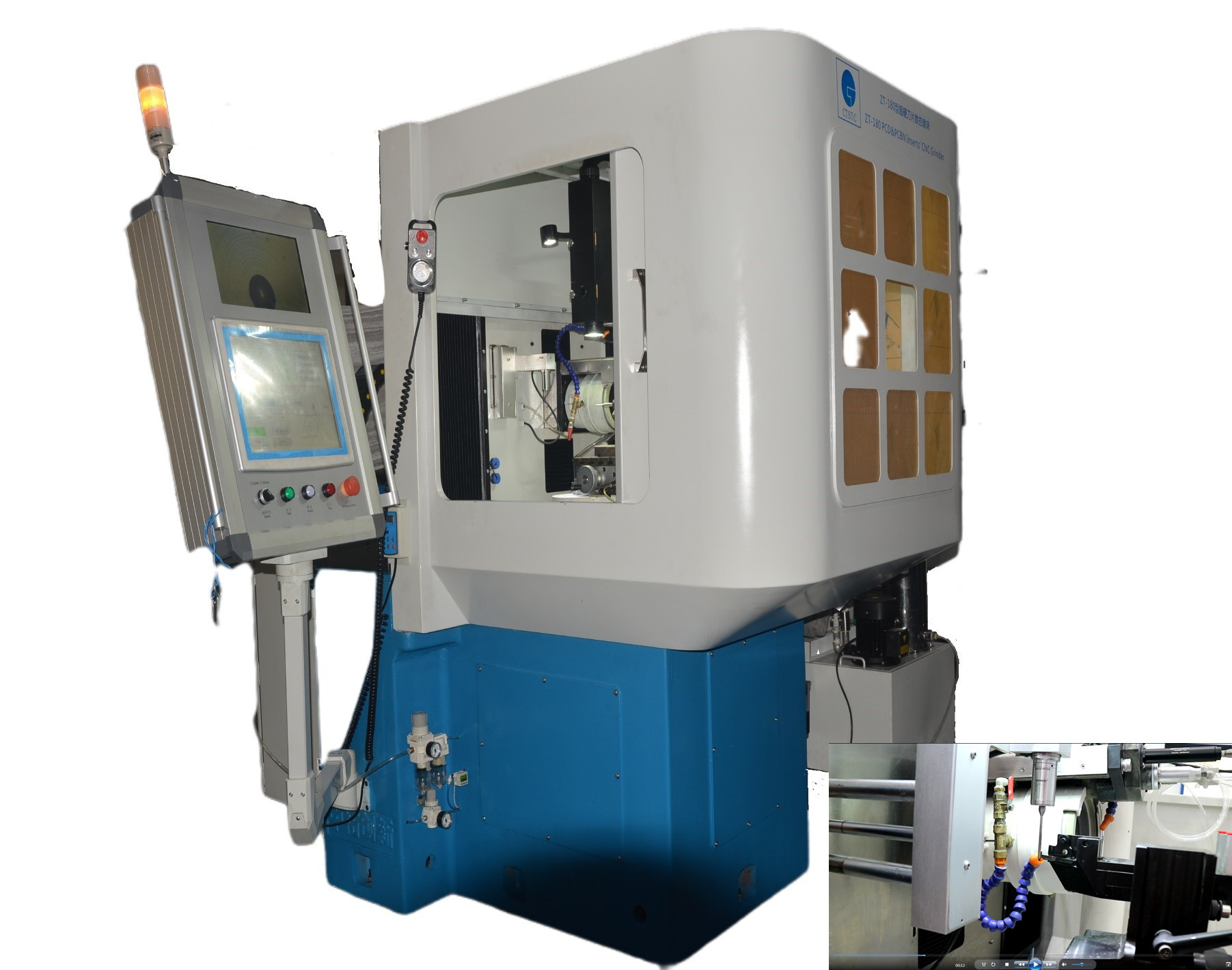 CE Certificated Ultra Hard PCD Grinding Machine With Marble Cross Table