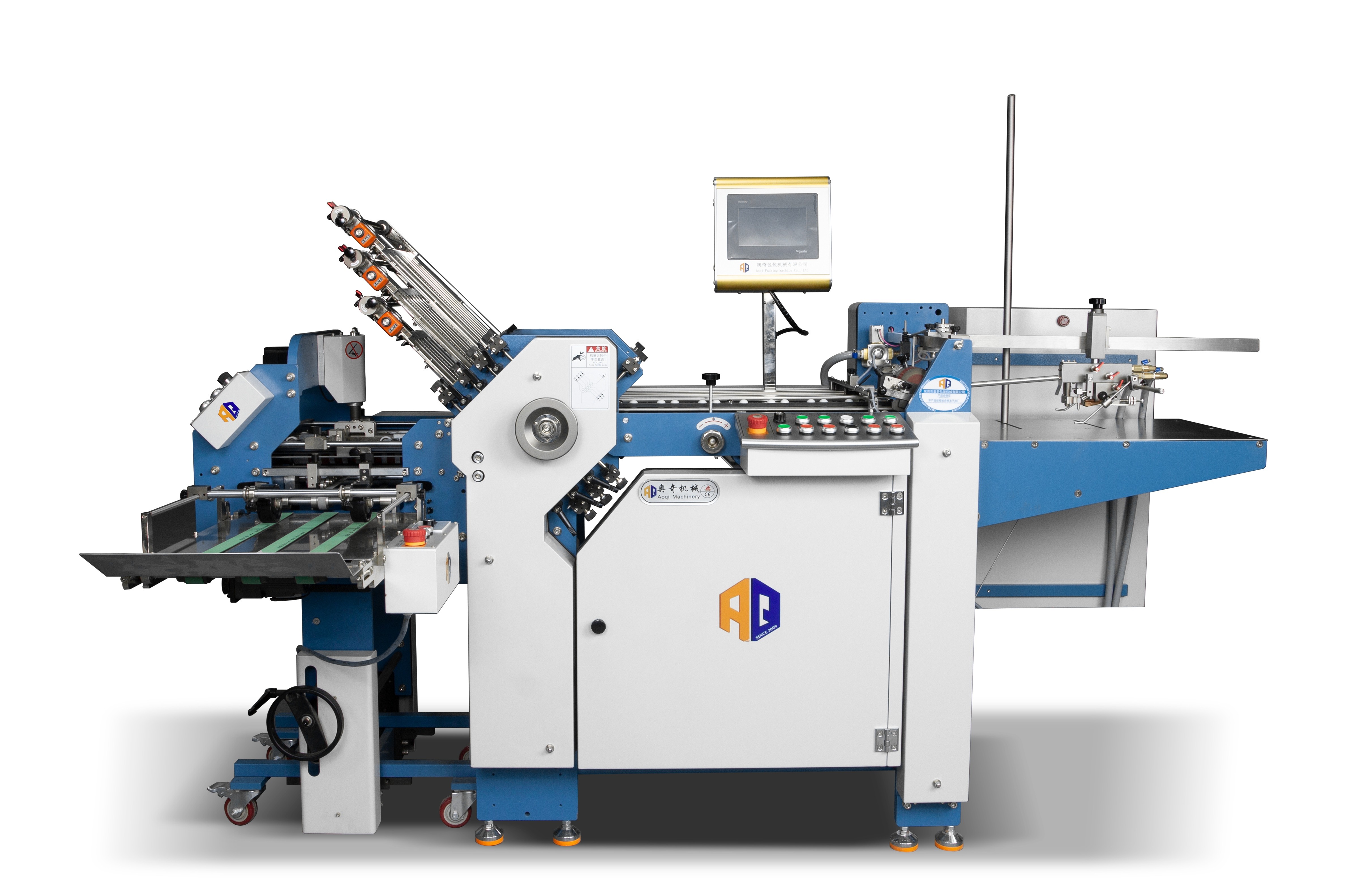 High Efficiency Knife Folding Machine Industry Automatic Electric Paper Folding Cross Folder Machine