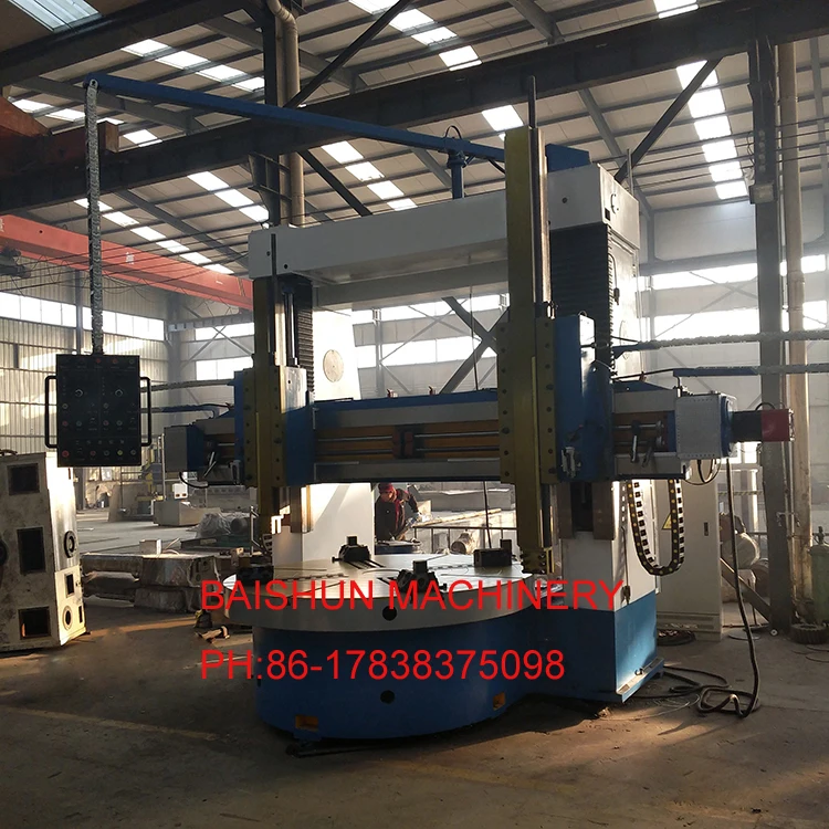 Metal Turning Vertical Turning Lathe Machine Double Column Manual Type