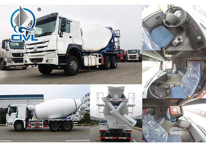 New Howo7 Industrial Concrete Mixing Equipment Euro2 10 Wheels 336hp 10cbm Mixer Tank Color Option