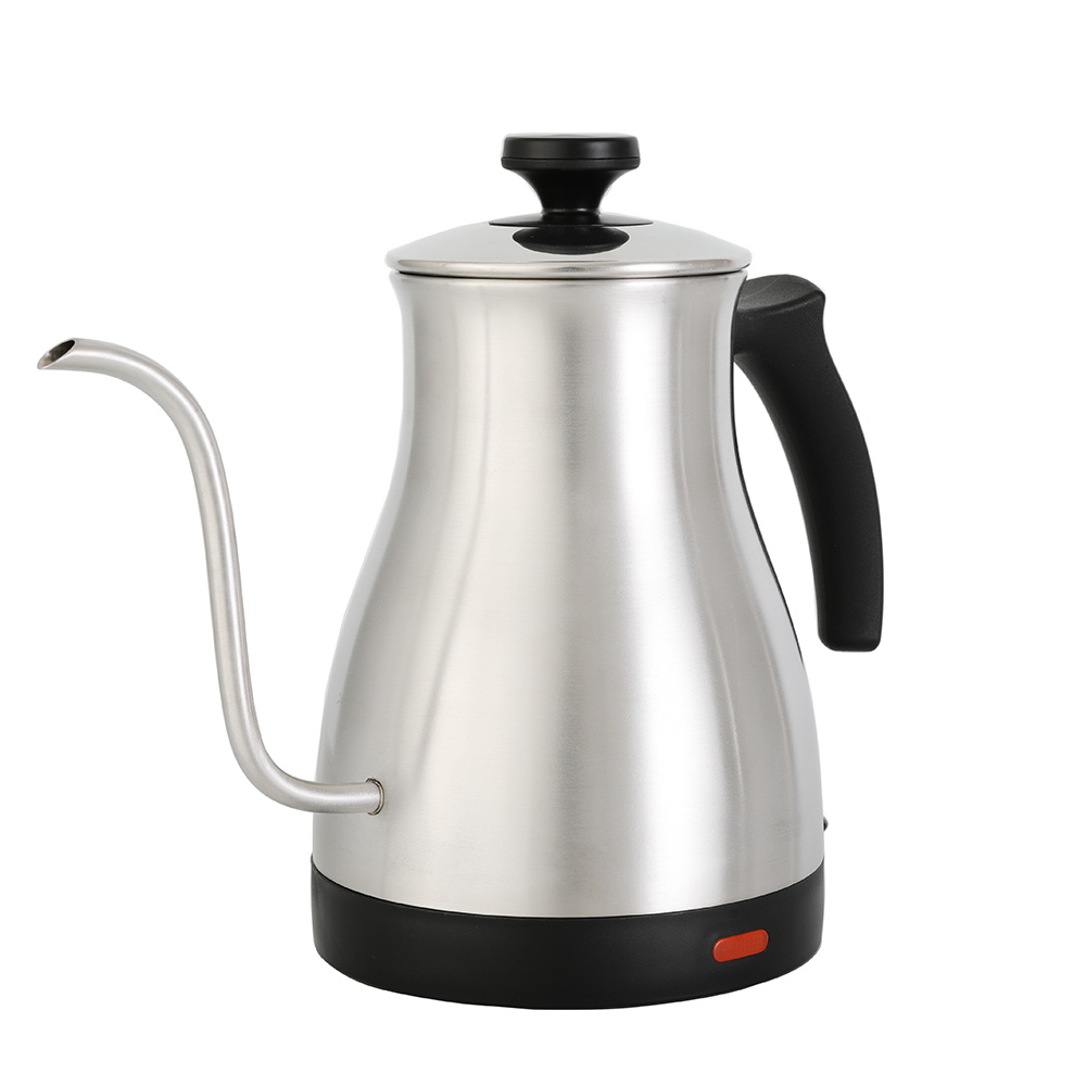 Brushed Stainless Steel Plastic 0.7L Coffee Gooseneck Kettle BPA Free