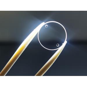 Round Polished Sapphire Optical Windows Scratch Resistance With Hole