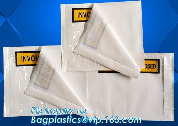 PP film 178*140mm invoice enclosed packing list envelopes, DHL Shipping pockets for waybill, A4 size plastic packing lis